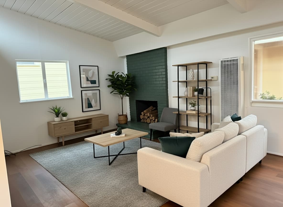 Virtual staging after