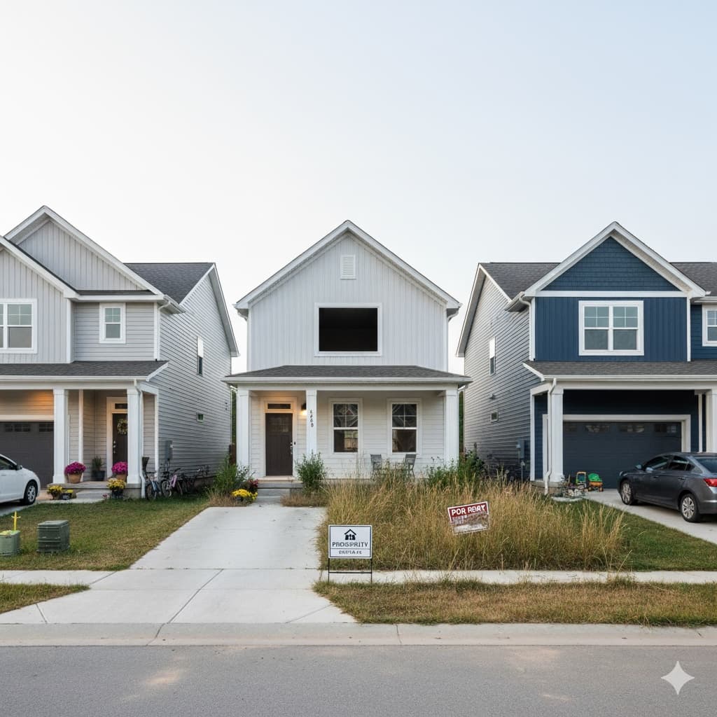 Multi-family apartment complex representing institutional property management