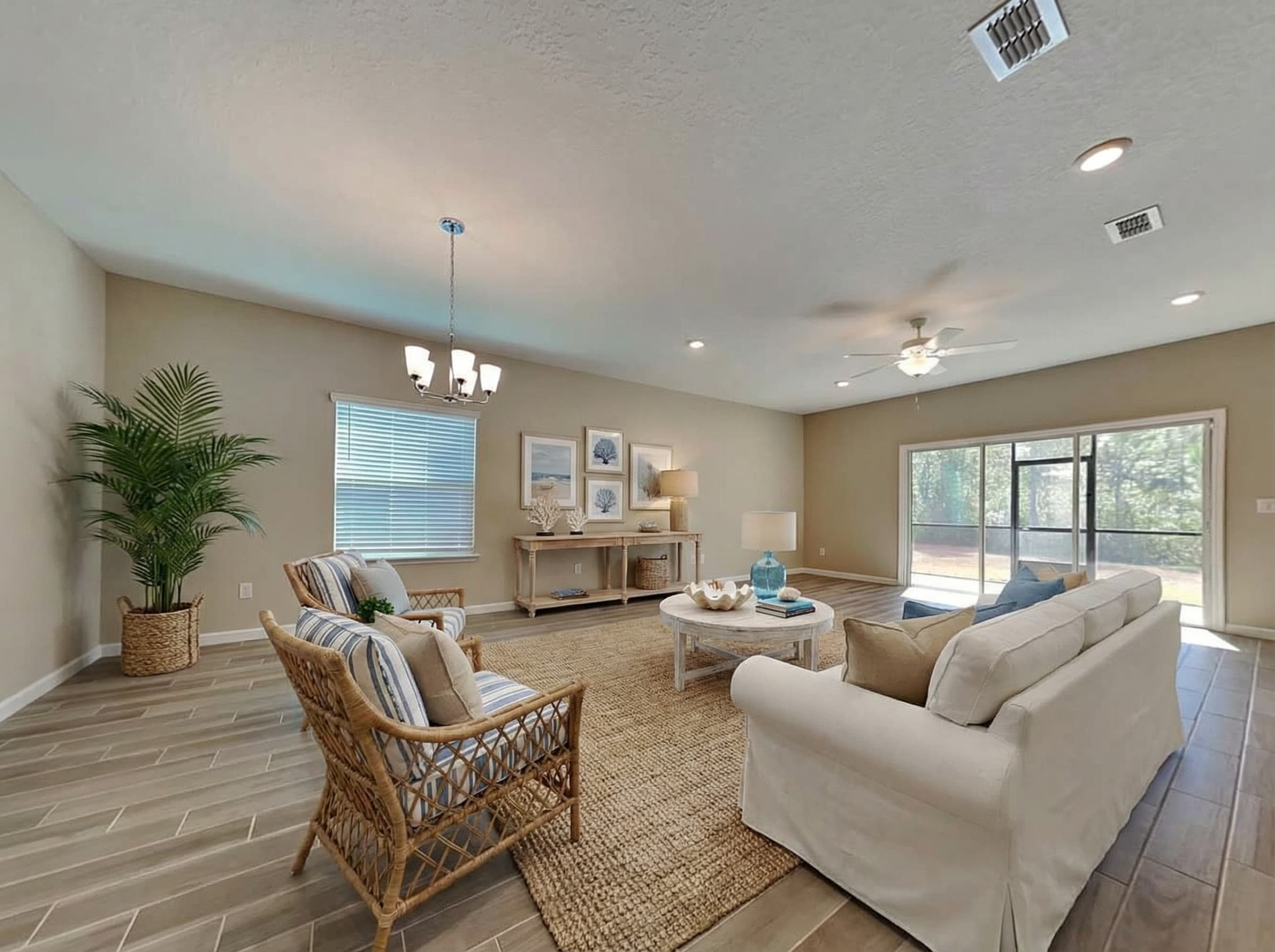 Coastal virtual staging style