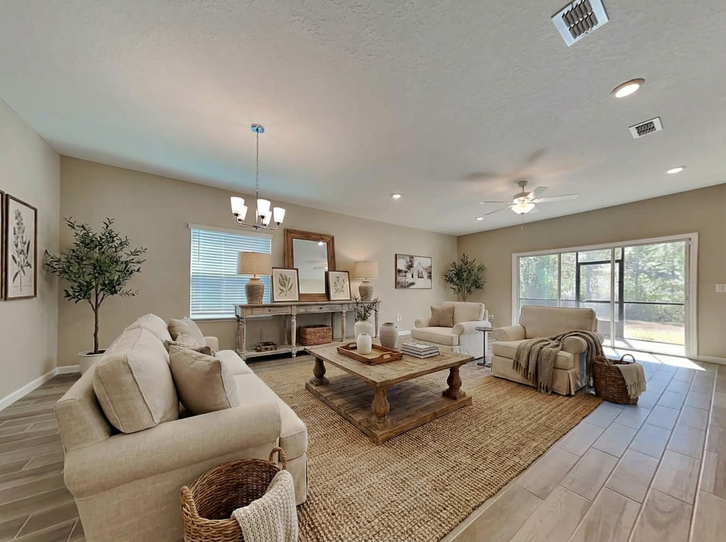 Farmhouse virtual staging style