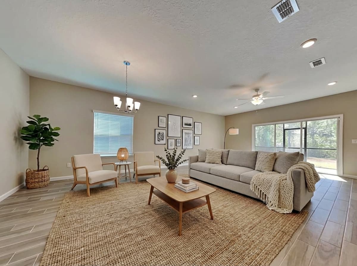 Scandinavian virtual staging style