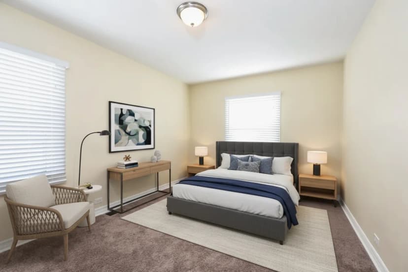 Bedroom after enhancement