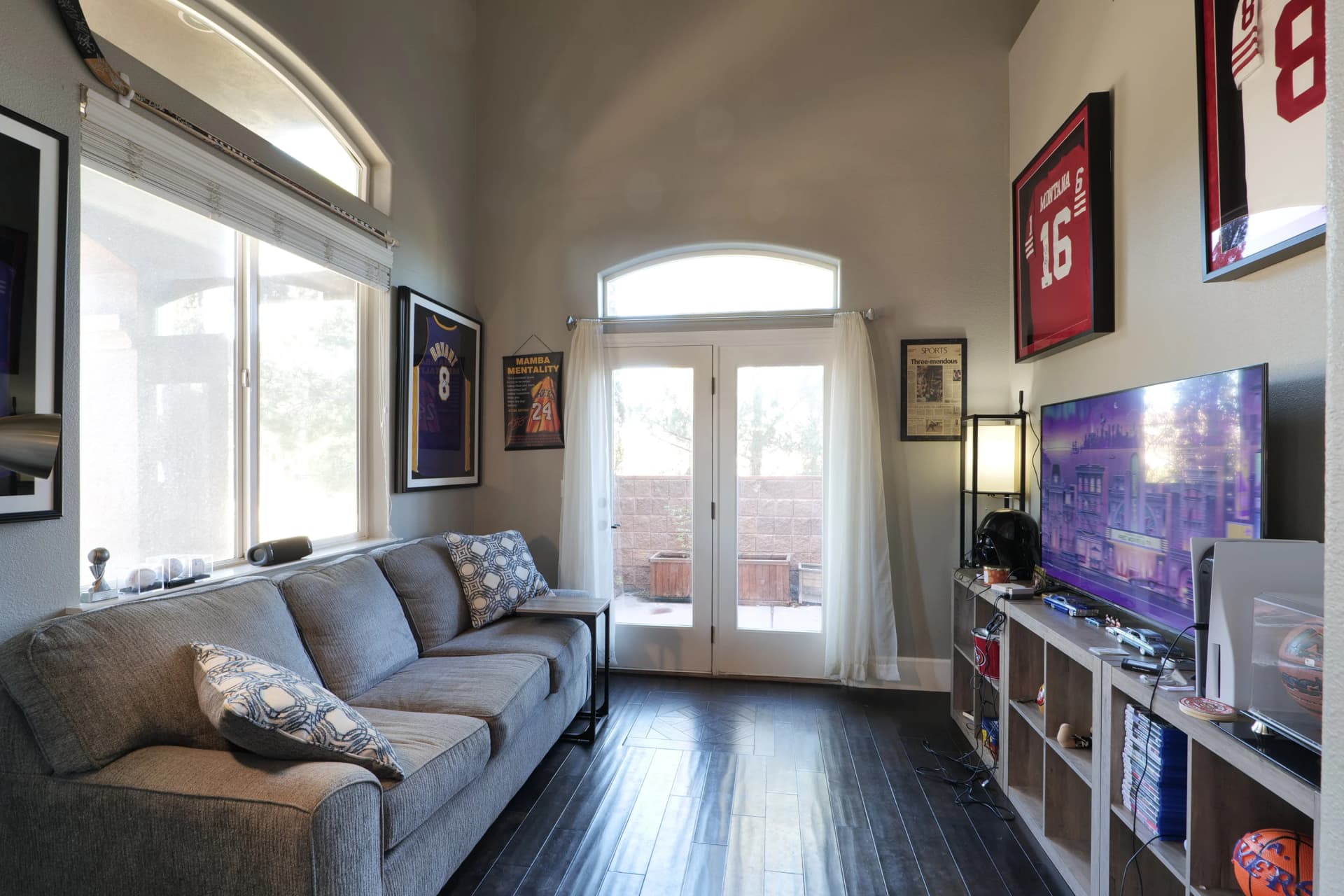 Kitchen with clutter before AI enhancement