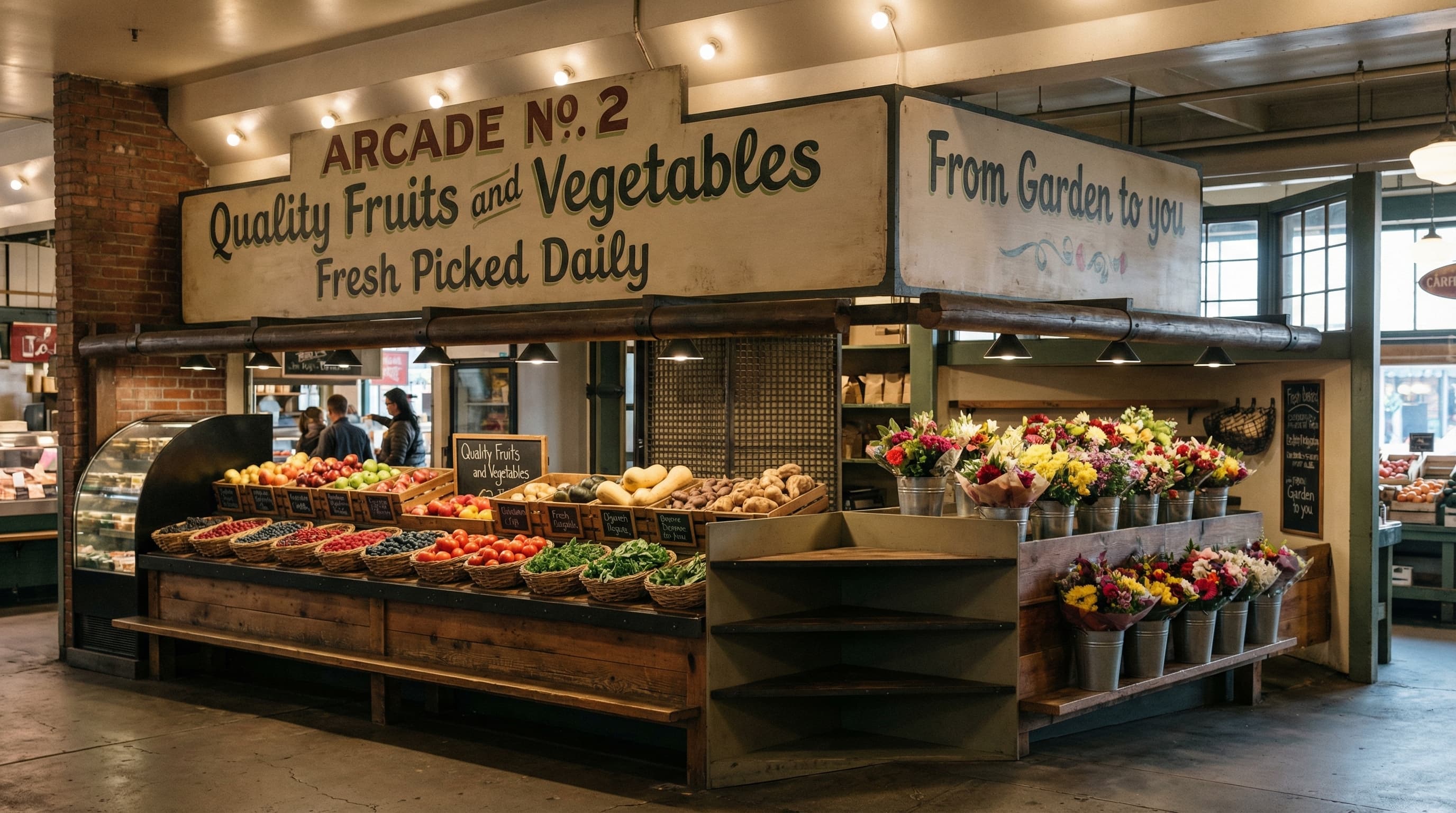 Pike Place Market stand, after