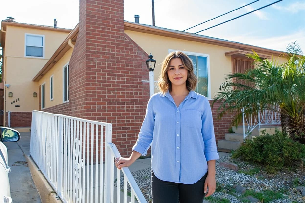 Property manager reviewing multiple rental listings